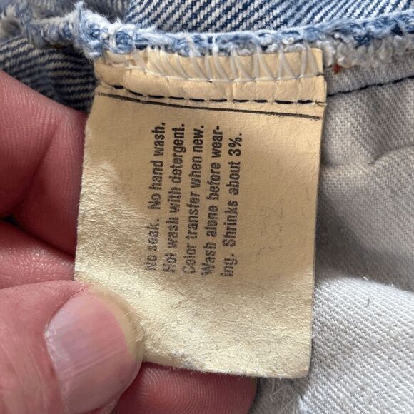 Vintage Levi's 517 Jeans Size 30x31 Flare USA Made 80s Whisker Fade Orange Tab - Picture 13 of 14